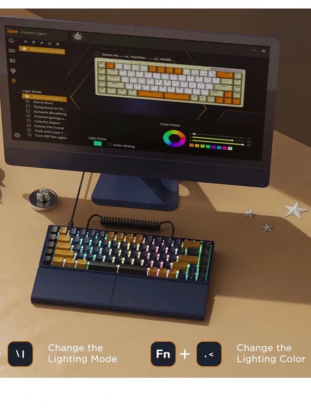 Split Ergonomic Gaming Keyboard